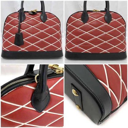 Louis Vuitton Red Leather Alma