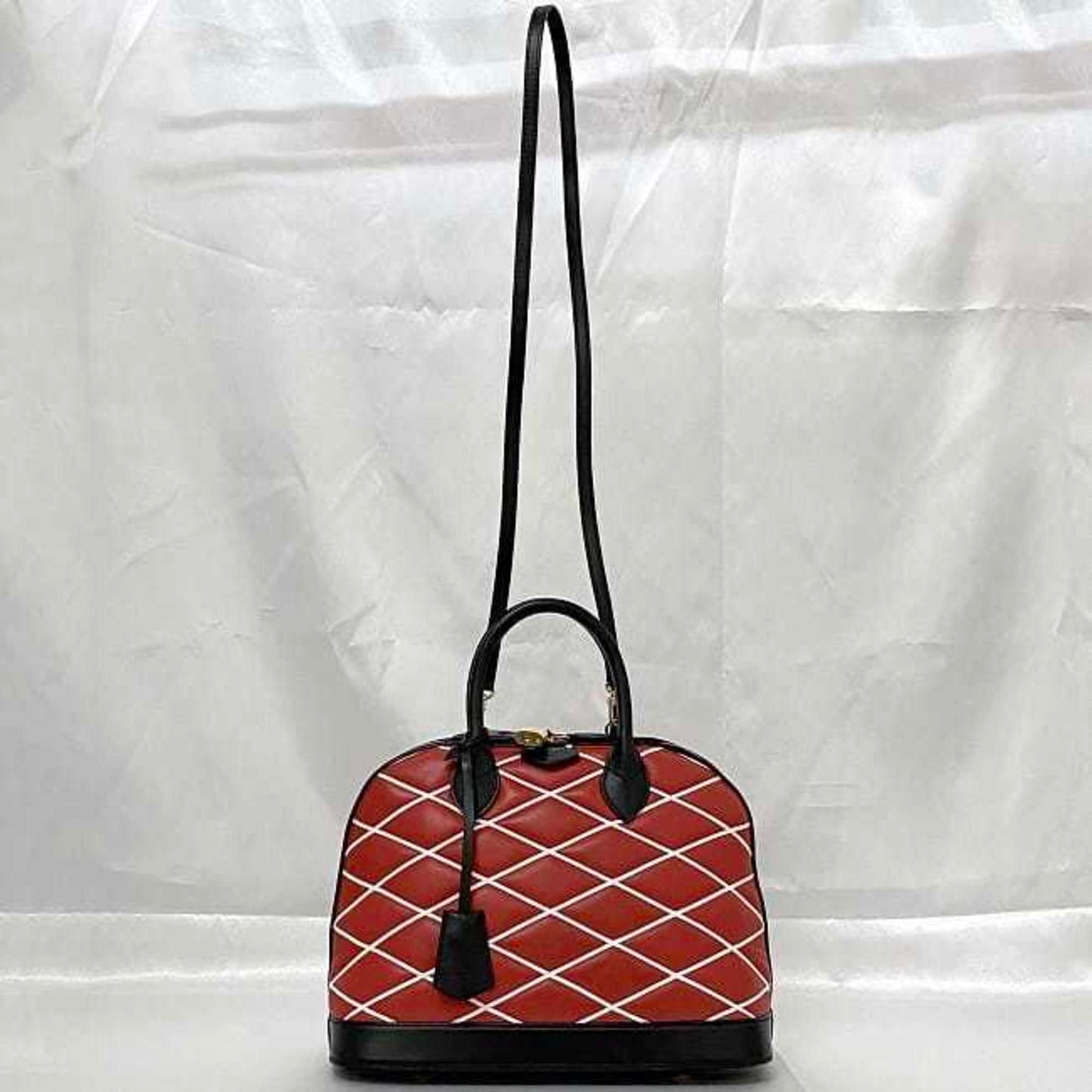 Louis Vuitton Red Leather Alma