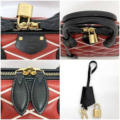 Louis Vuitton Red Leather Alma
