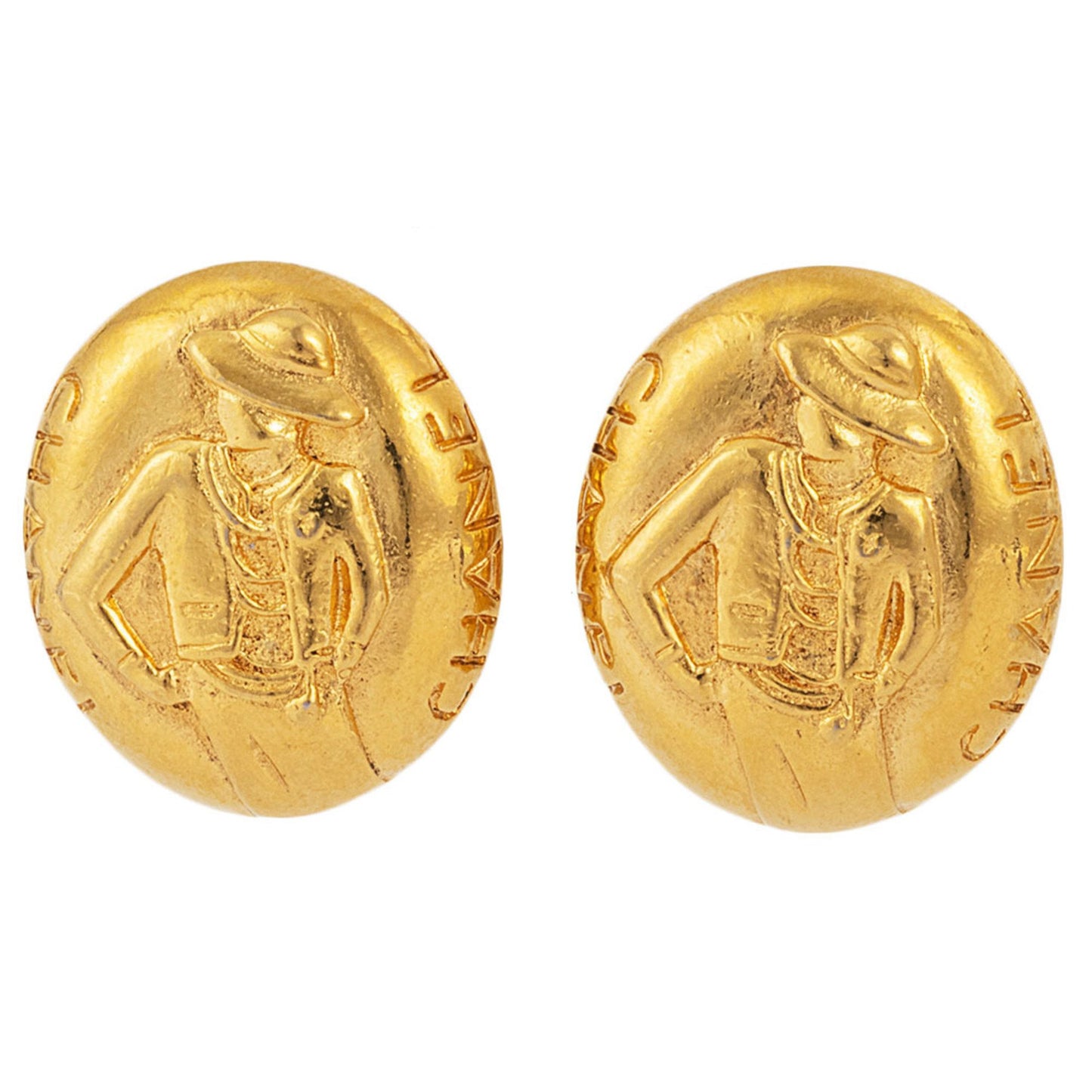 Chanel Gold Metal Earring