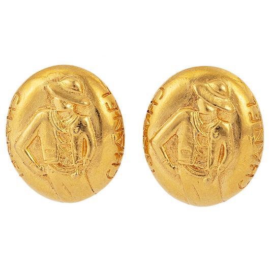 Chanel Gold Metal Earring