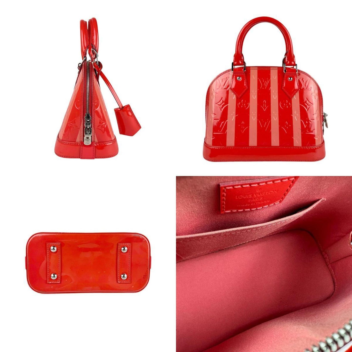 Louis Vuitton Red Patent Leather Alma Bb