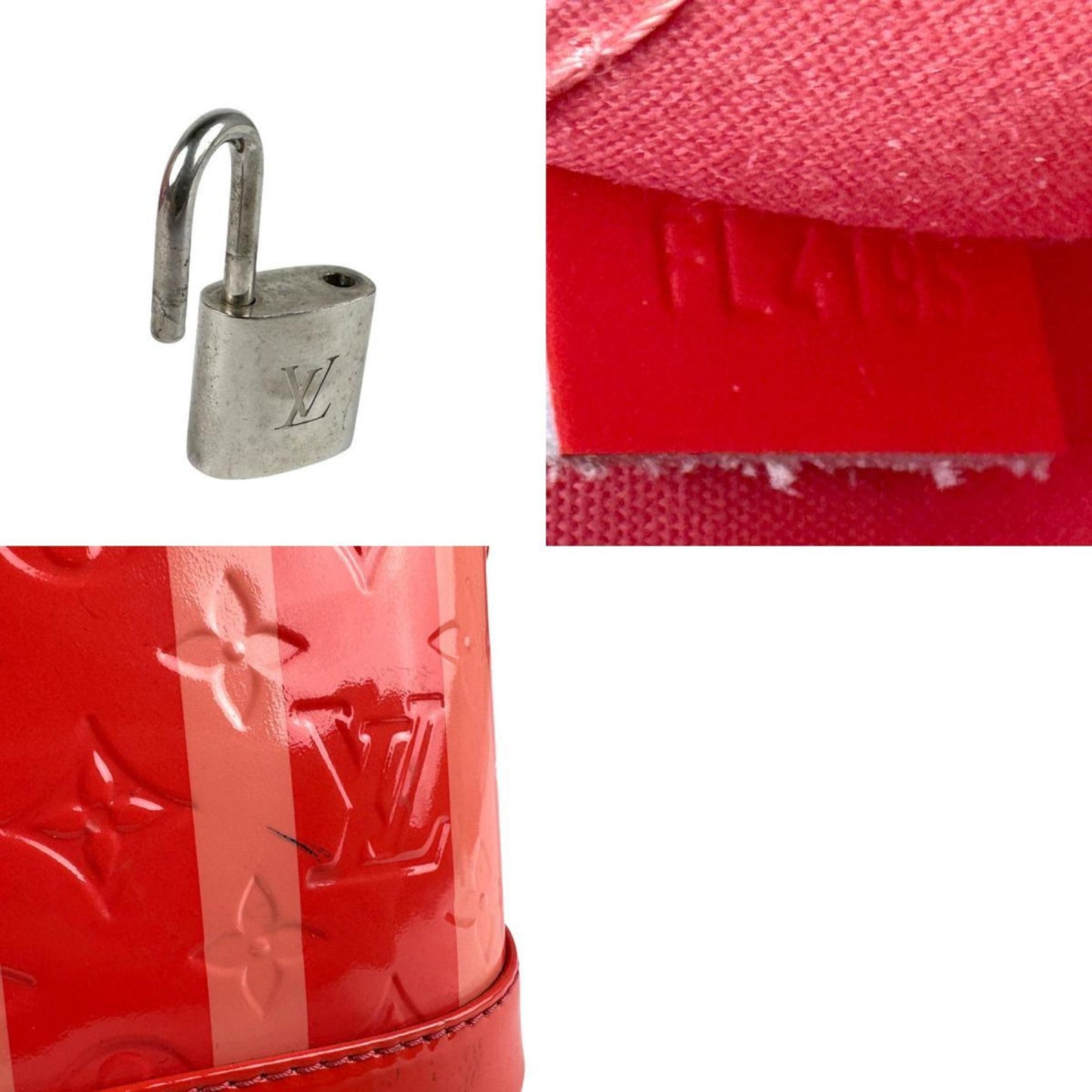 Louis Vuitton Red Patent Leather Alma Bb