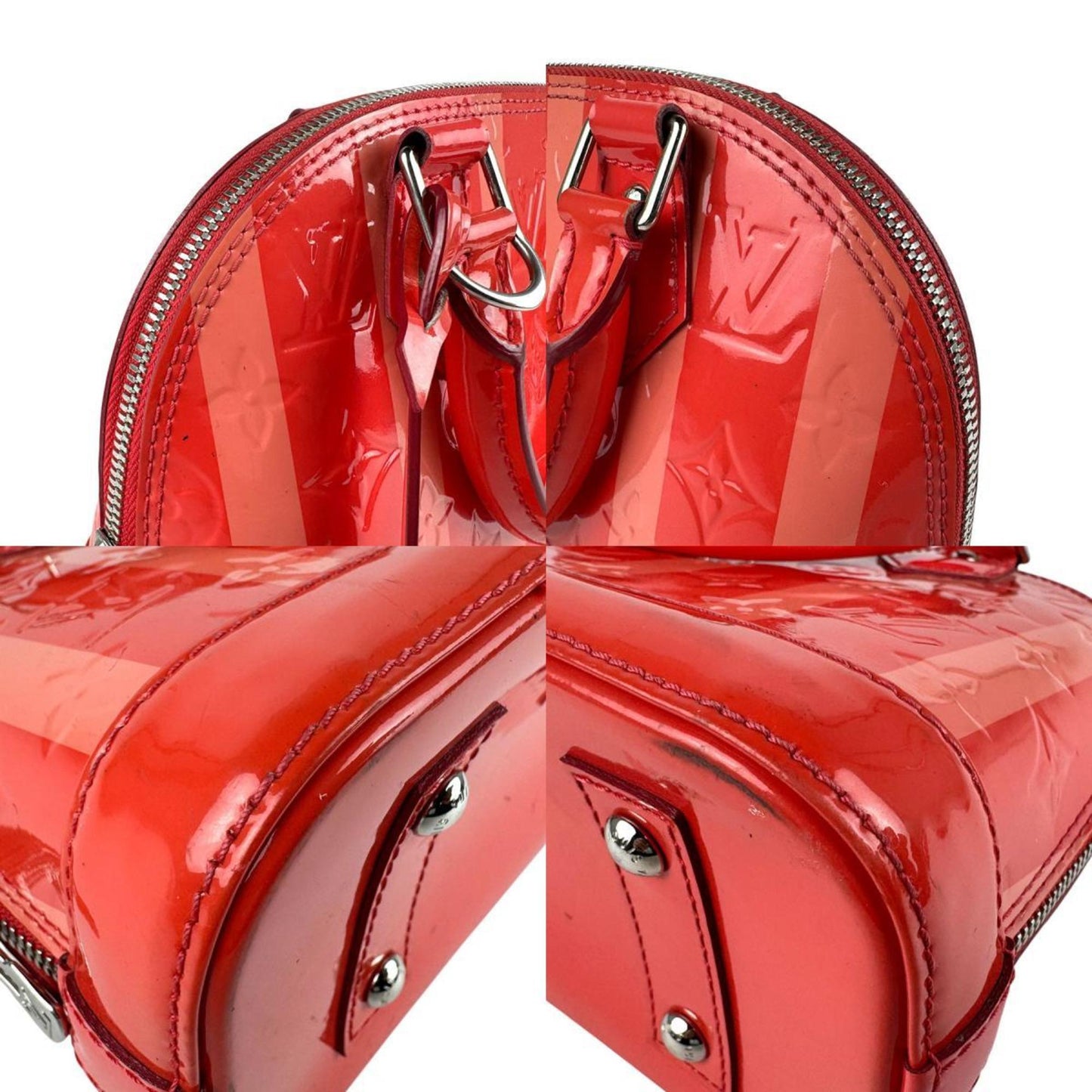 Louis Vuitton Red Patent Leather Alma Bb