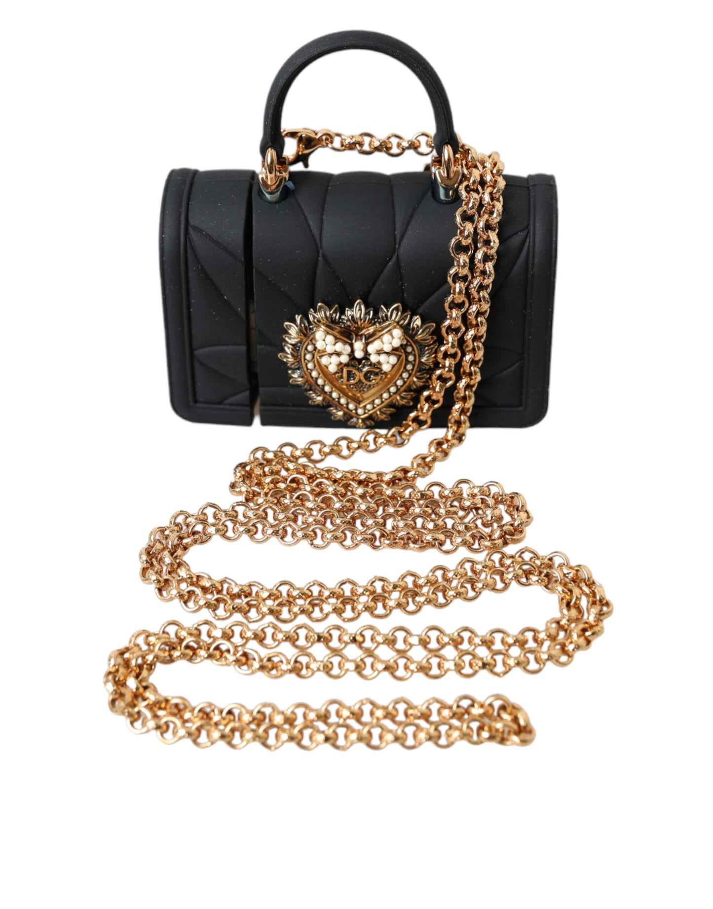 Dolce & Gabbana Exquisite Quilted Airpods Case With Chain Strap