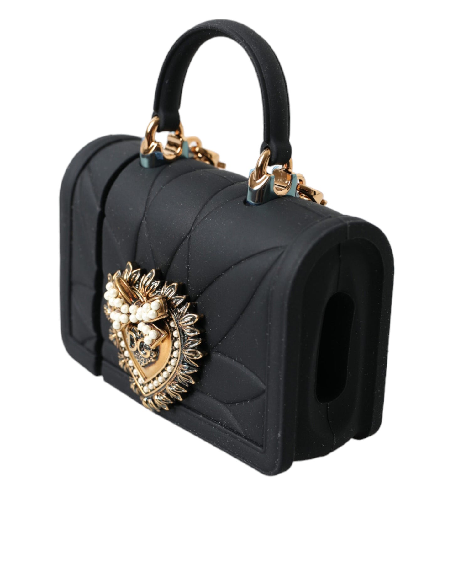 Dolce & Gabbana Exquisite Quilted Airpods Case With Chain Strap