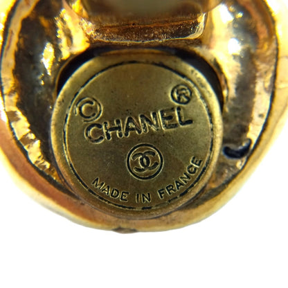 Chanel Gold Gold Plated Earring