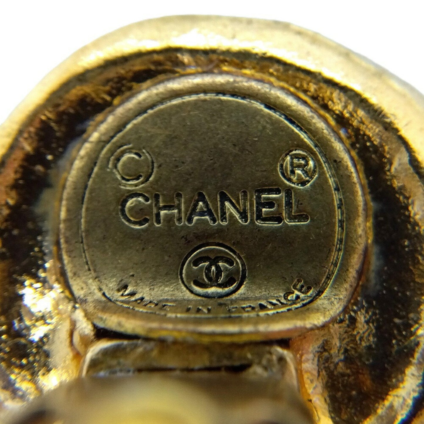 Chanel Gold Gold Plated Earring