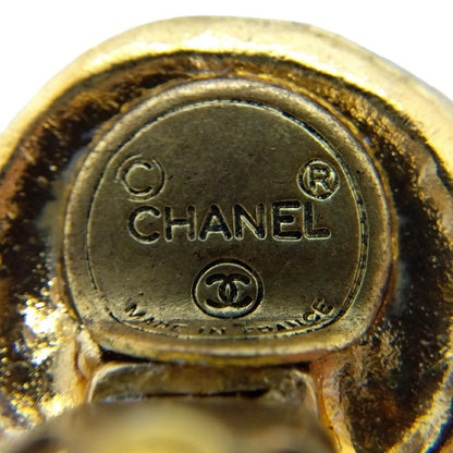 Chanel Gold Gold Plated Earring