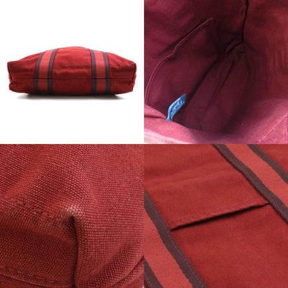 Hermès Red Cotton Fourre Tout