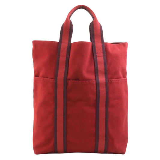 Hermès Red Cotton Fourre Tout