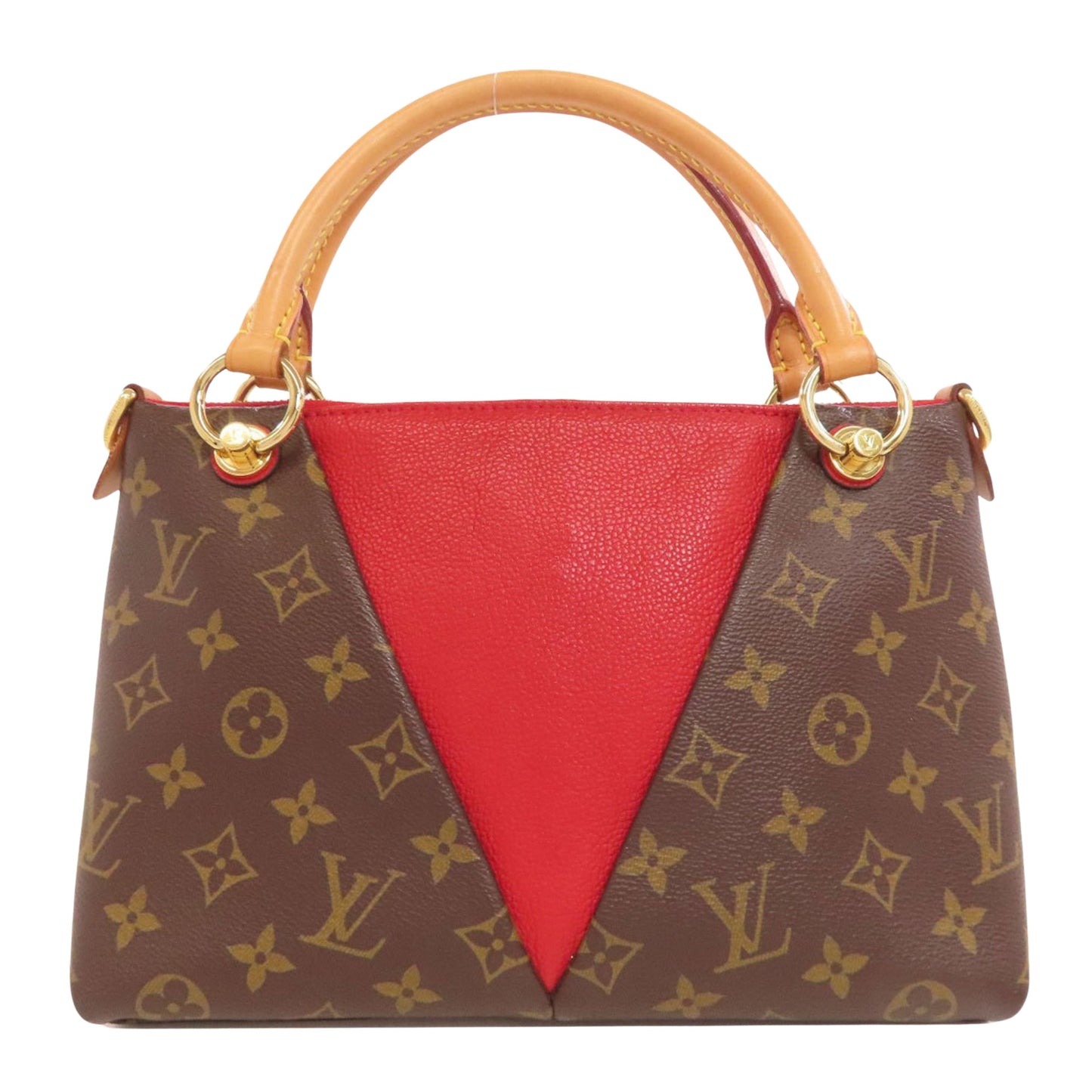 Louis Vuitton Brown Canvas V Tote Bb