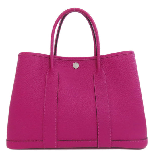 Hermès Purple Leather Garden Party