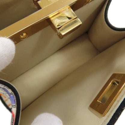 Fendi White Canvas Peekaboo