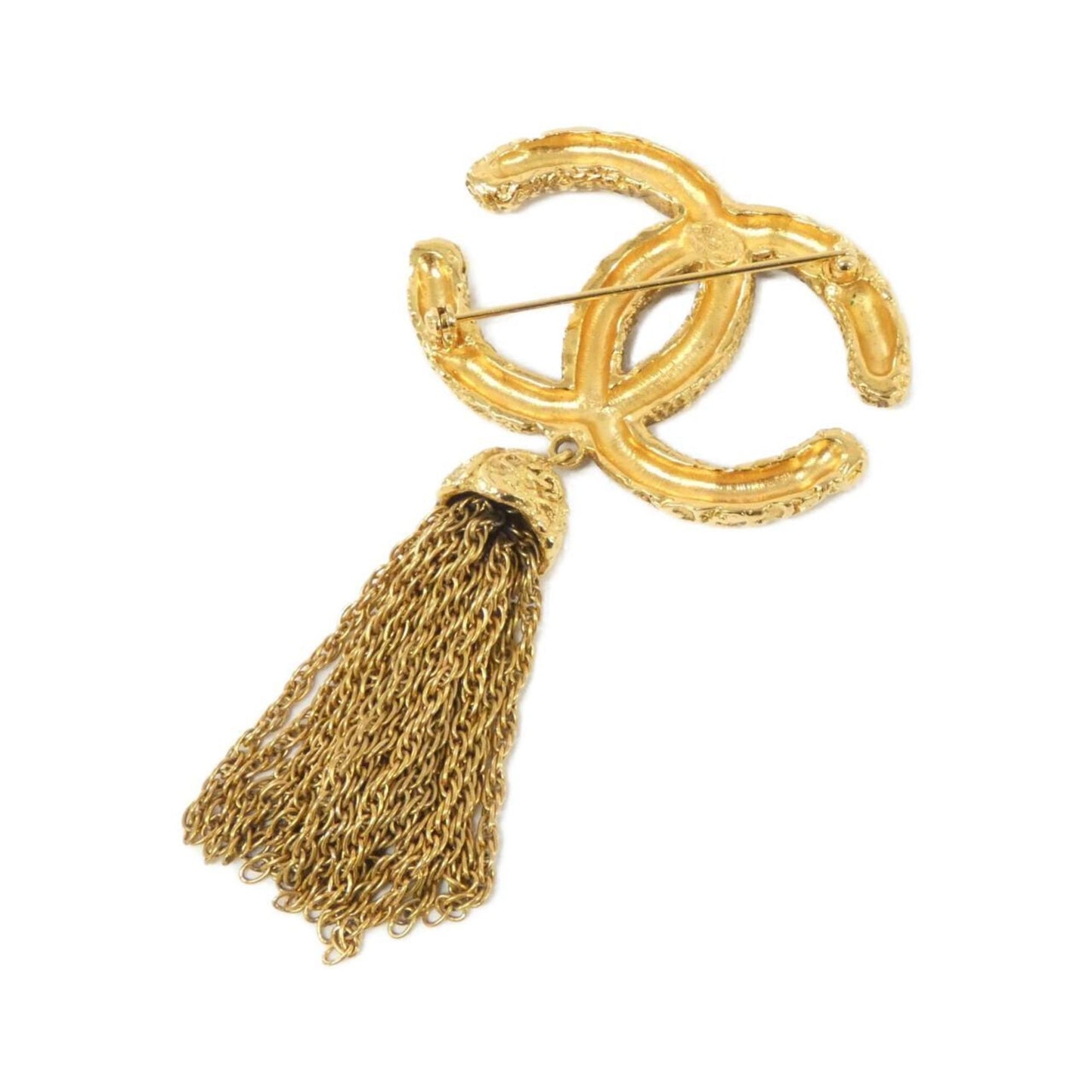 Chanel Gold Gold Plated Coco Mark