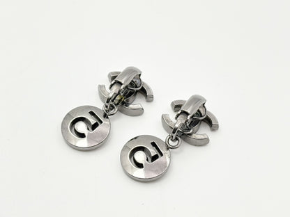 Chanel Silver Metal Coco Mark