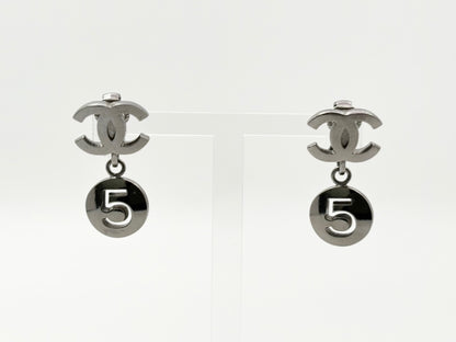Chanel Silver Metal Coco Mark