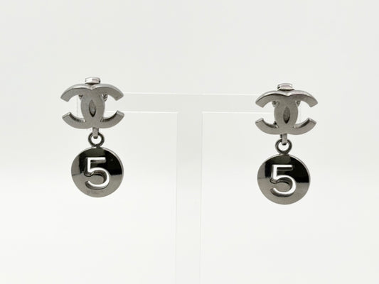 Chanel Silver Metal Coco Mark