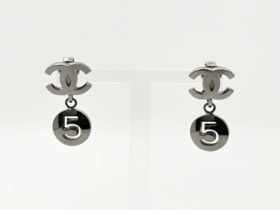 Chanel Silver Metal Coco Mark
