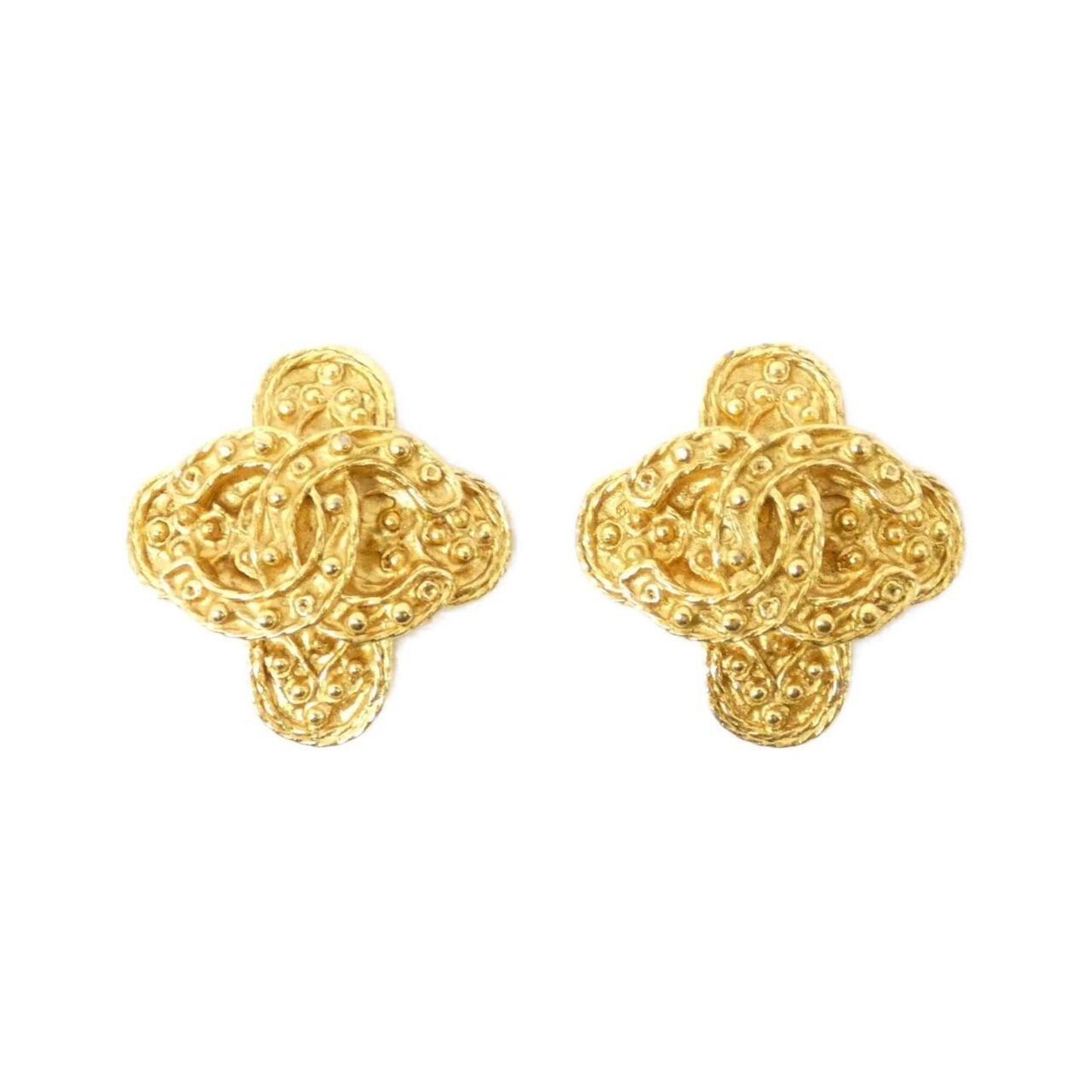 Chanel Gold Gold Plated Coco Mark