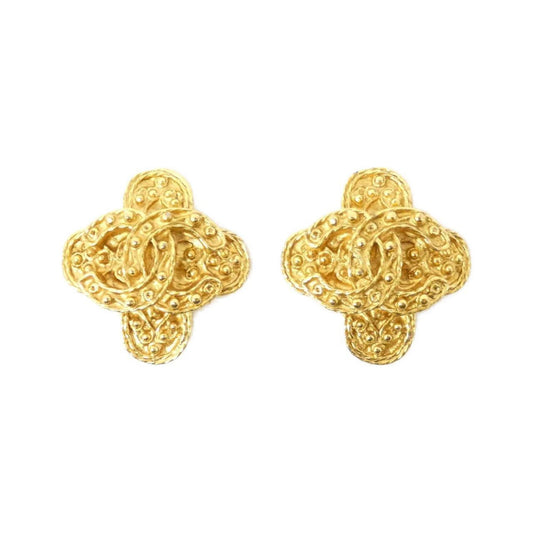 Chanel Gold Gold Plated Coco Mark