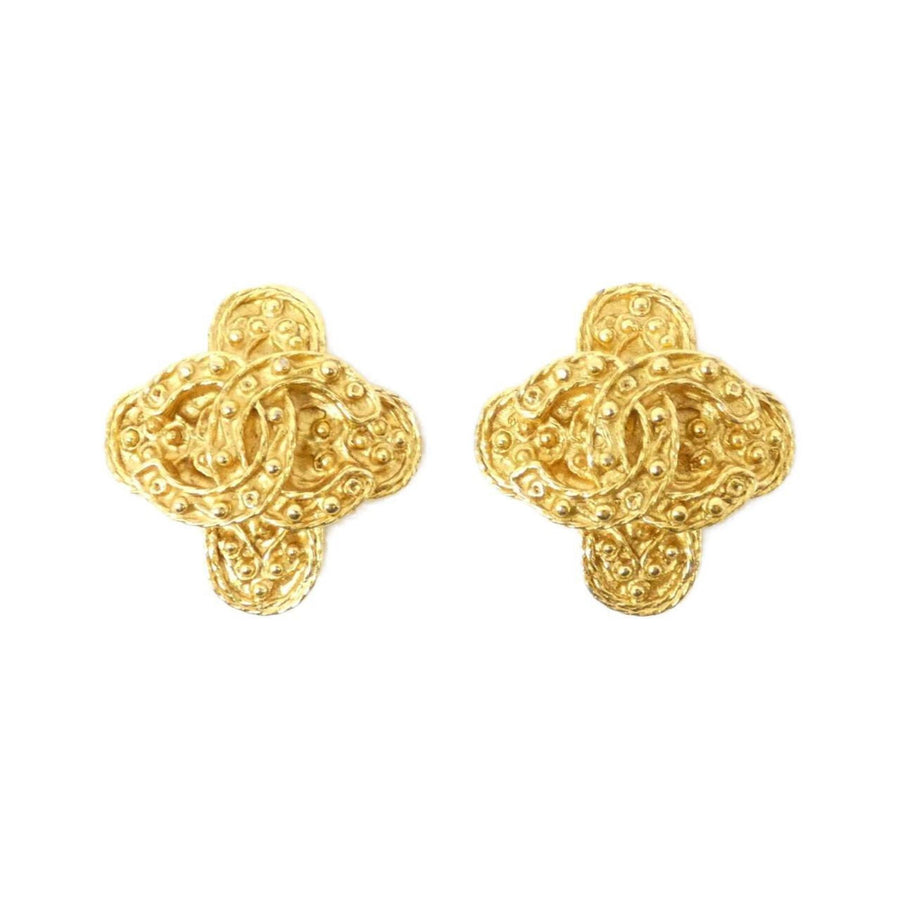 Chanel Gold Gold Plated Coco Mark