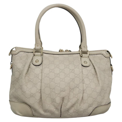 Gucci White Canvas Sukey