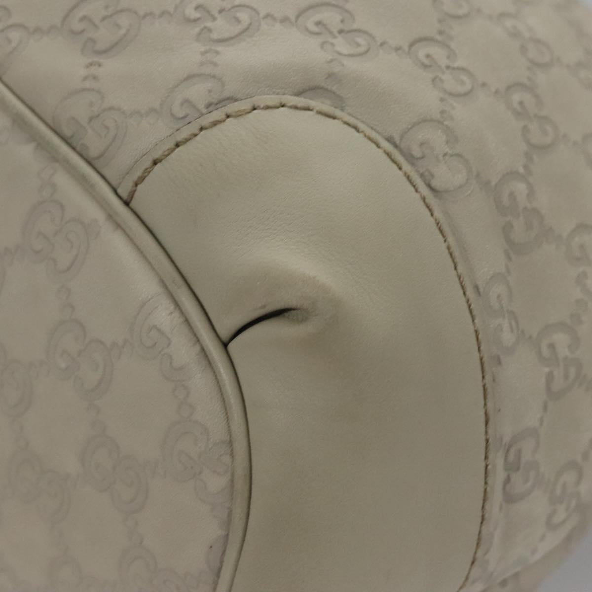 Gucci White Canvas Sukey