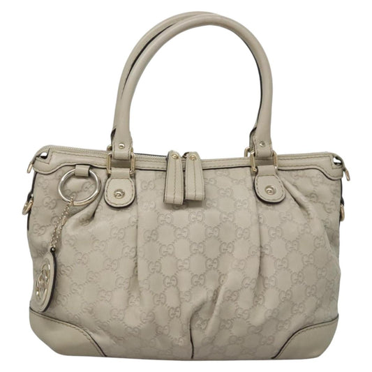 Gucci White Canvas Sukey