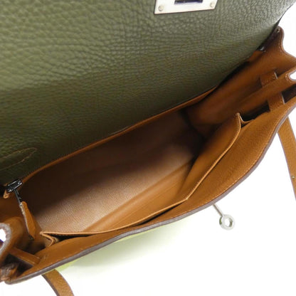 Hermès Green Leather Kelly 32