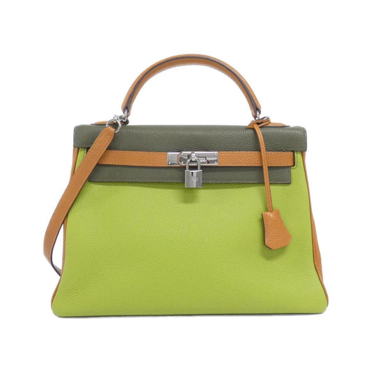 Hermès Green Leather Kelly 32