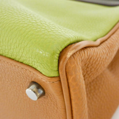 Hermès Green Leather Kelly 32