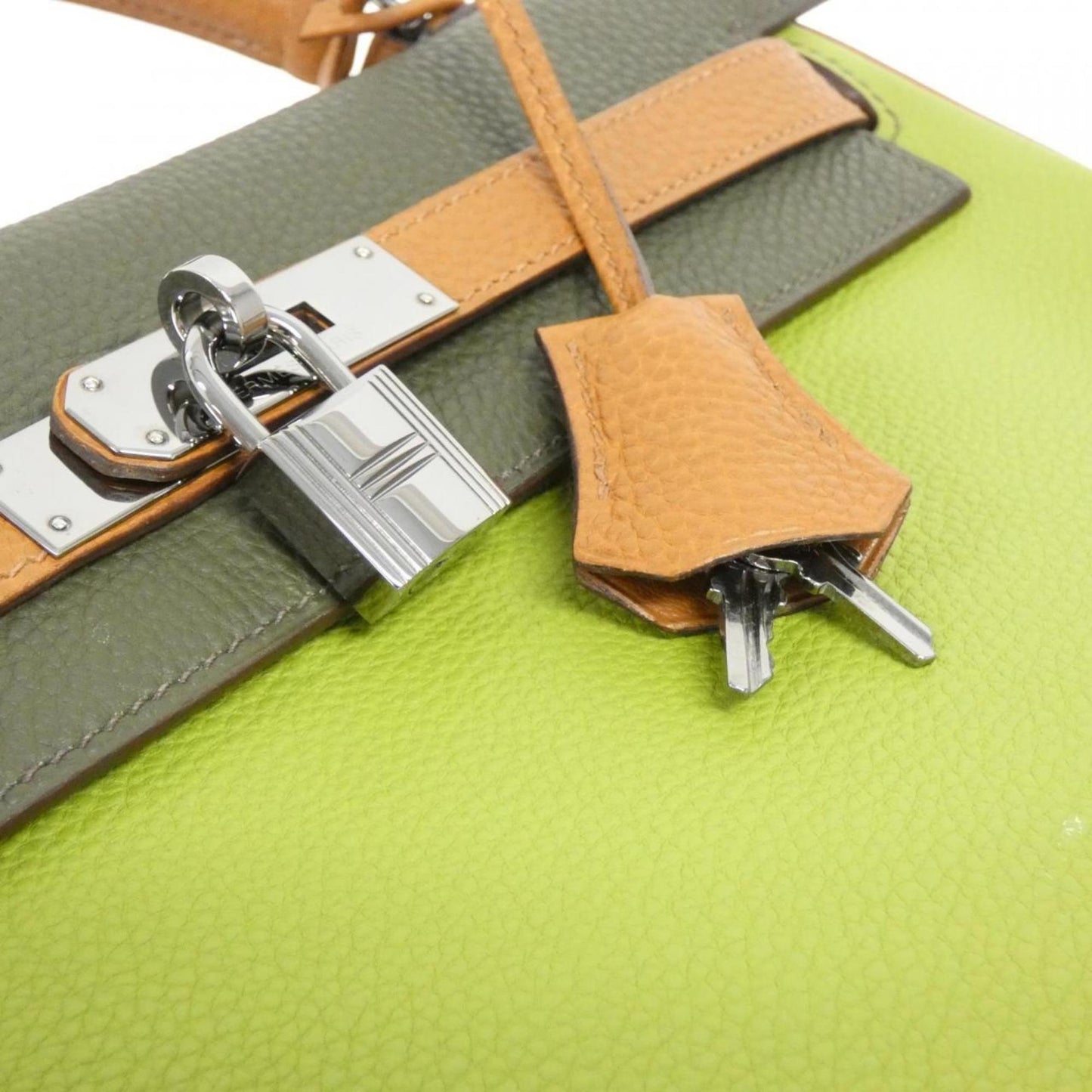 Hermès Green Leather Kelly 32