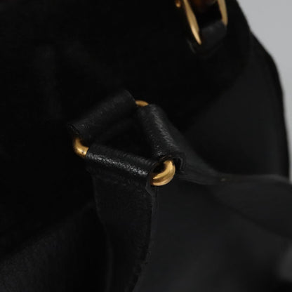 Gucci Black Suede Bamboo