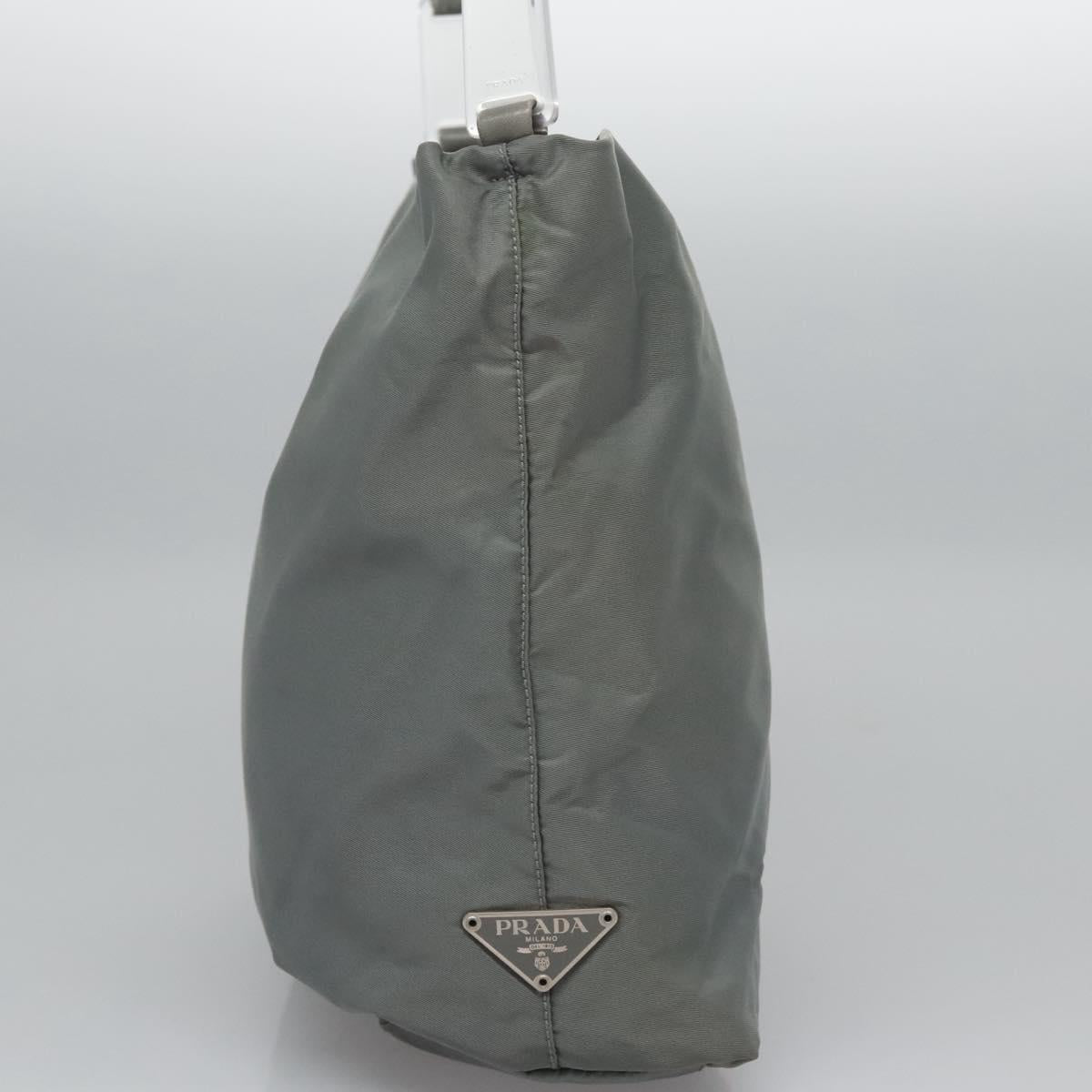Prada Gray Synthetic Tessuto