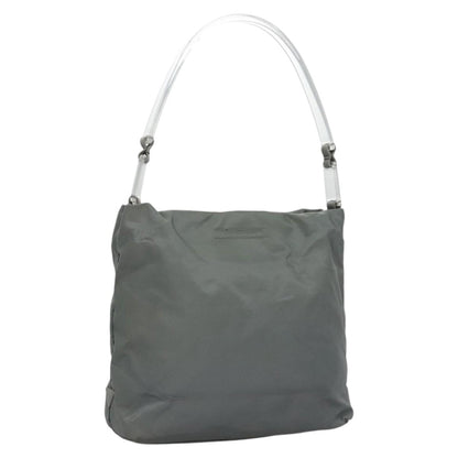 Prada Gray Synthetic Tessuto