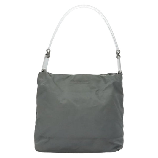 Prada Gray Synthetic Tessuto