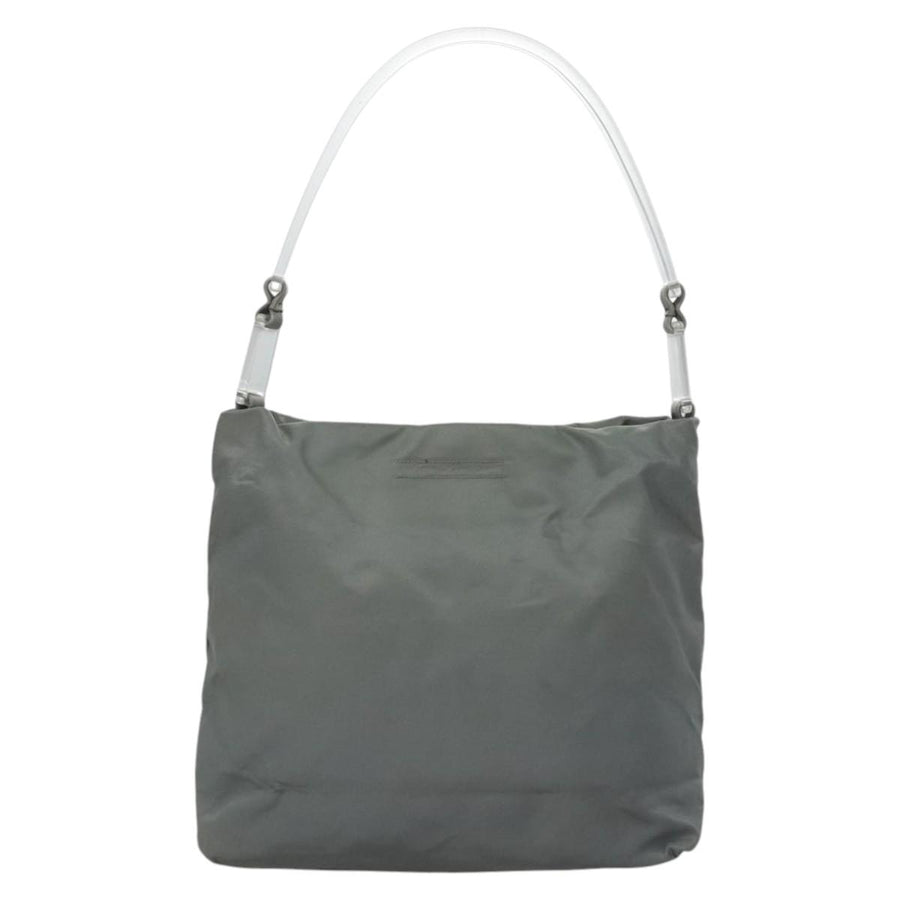 Prada Gray Synthetic Tessuto