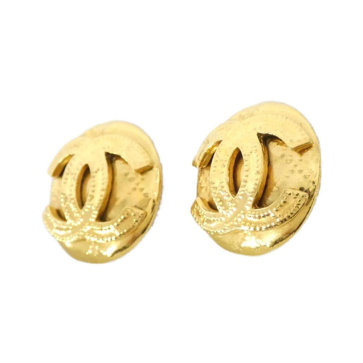 Chanel Gold Gold Plated Coco Mark
