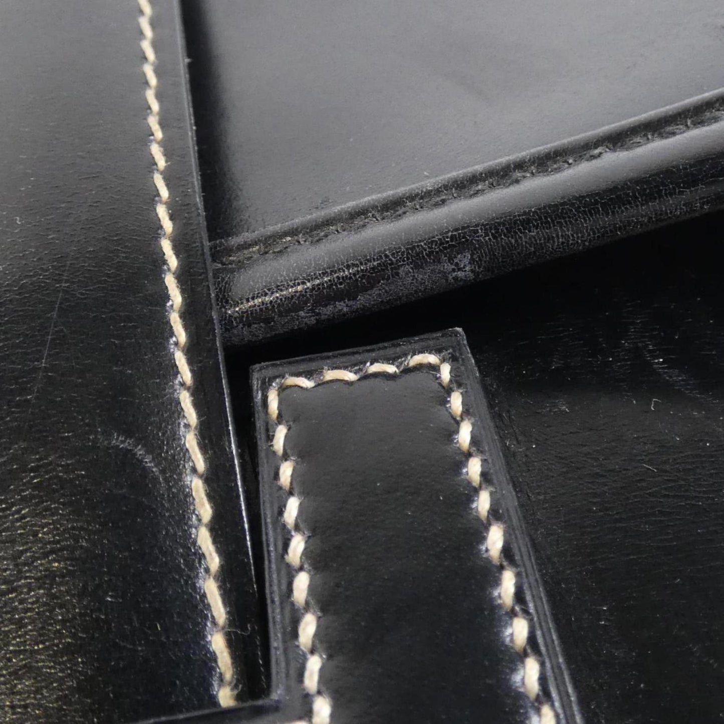 Hermès Black Leather Jige