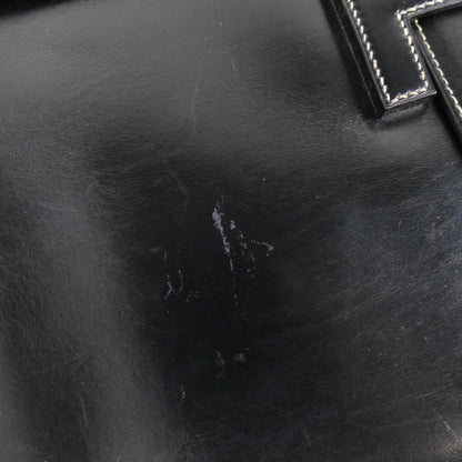 Hermès Black Leather Jige