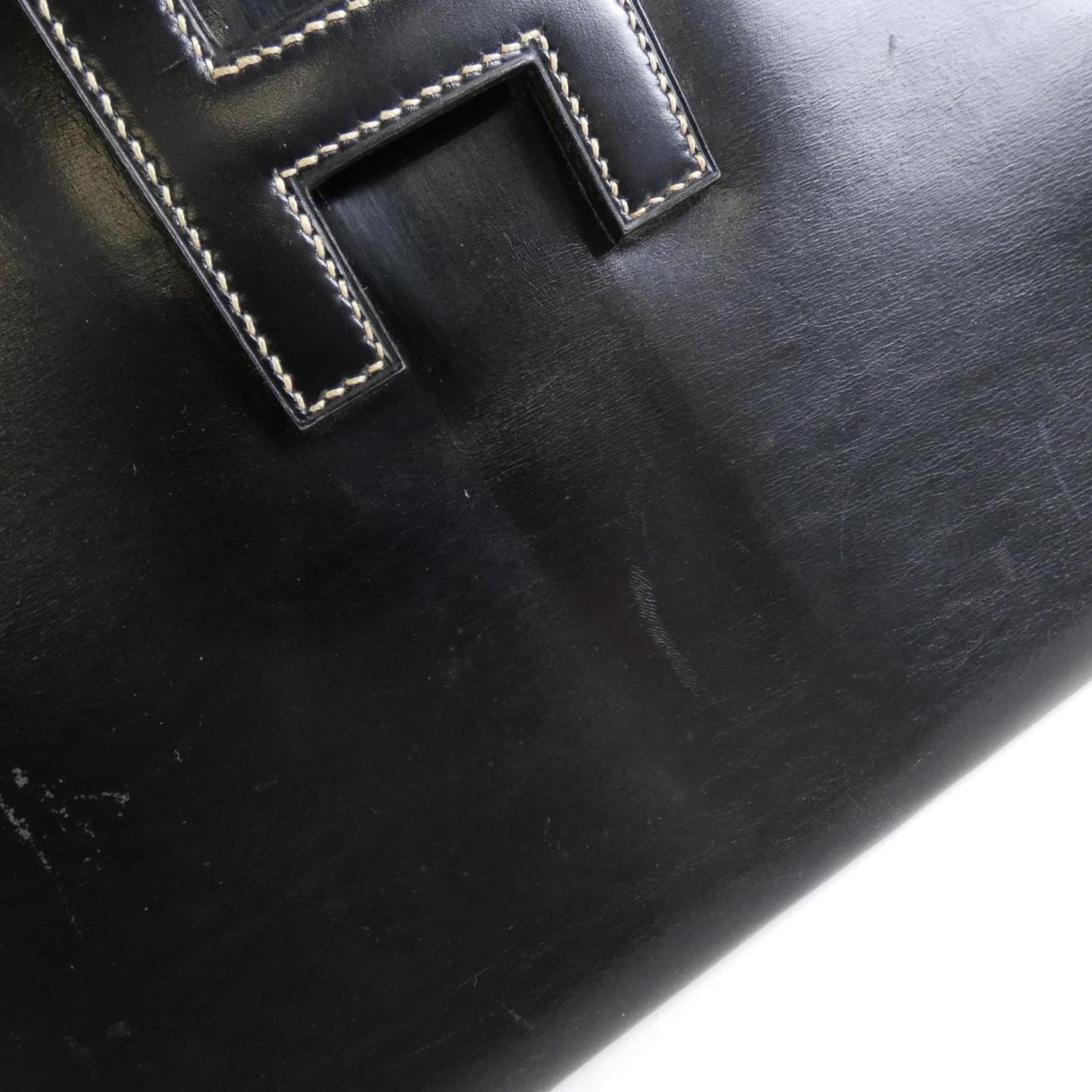 Hermès Black Leather Jige
