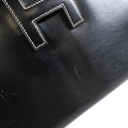 Hermès Black Leather Jige