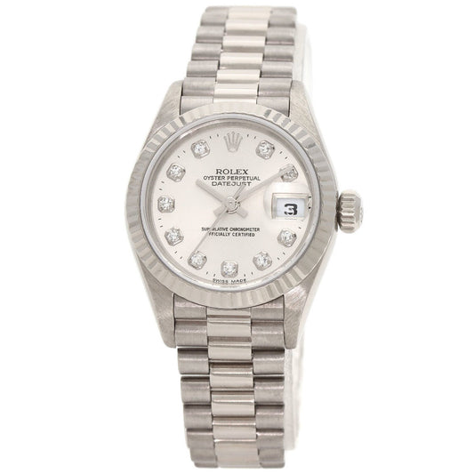 Rolex Silver White Gold Datejust