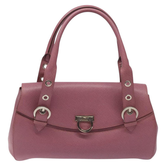 Salvatore Ferragamo Pink Leather Gancini