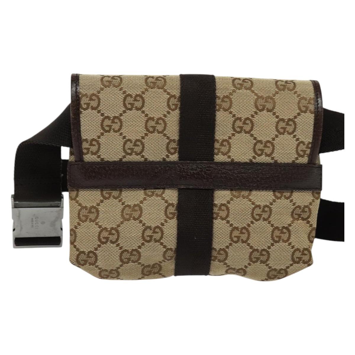 Gucci Brown Canvas Gg Canvas