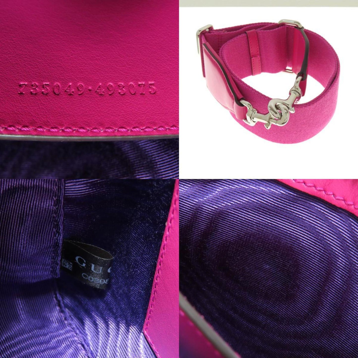 Gucci Pink Synthetic Gg Matelassé