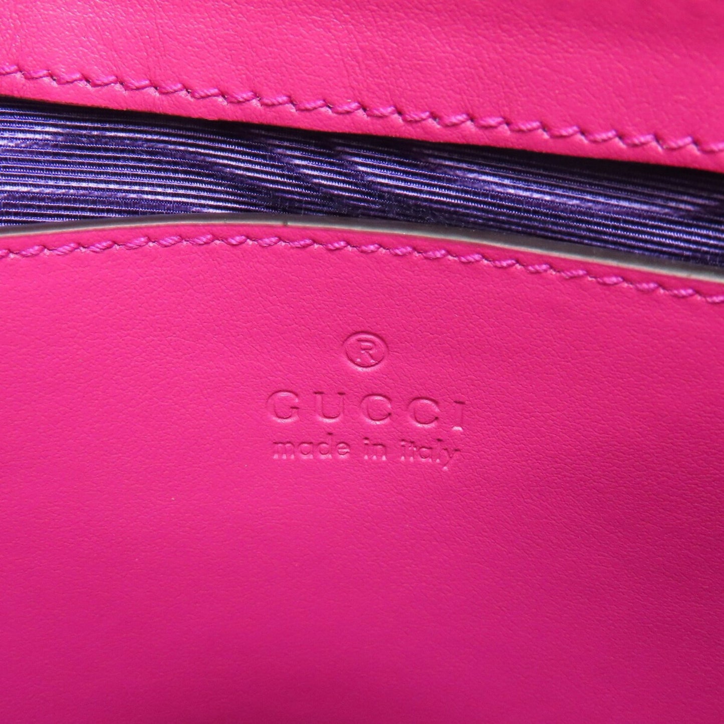Gucci Pink Synthetic Gg Matelassé