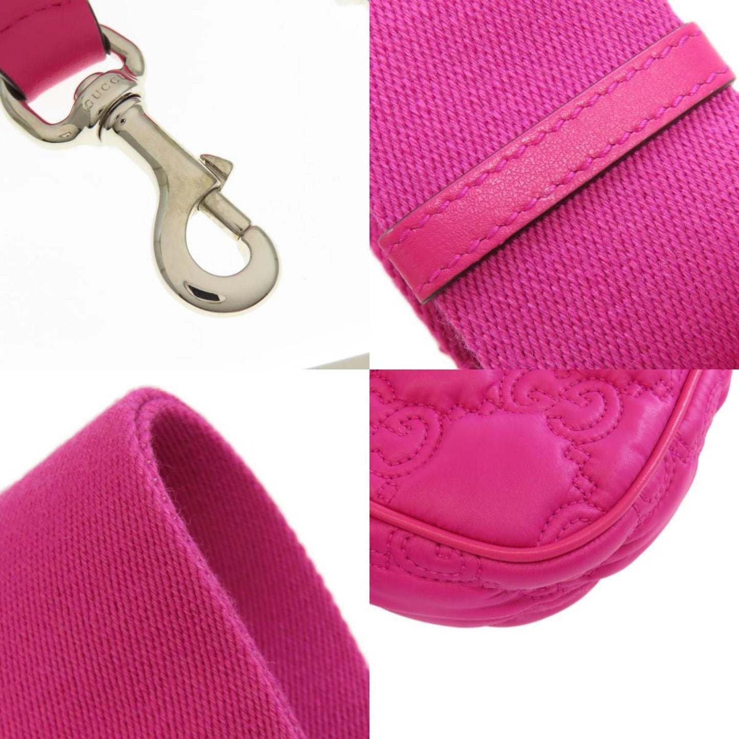 Gucci Pink Synthetic Gg Matelassé