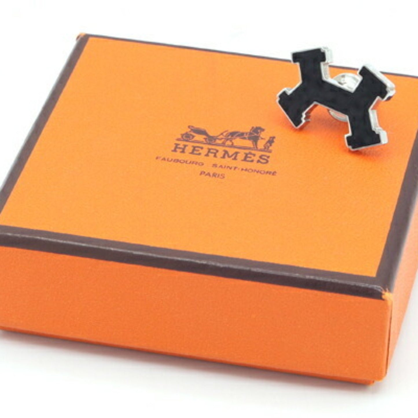 Hermès Black Metal Ceinture